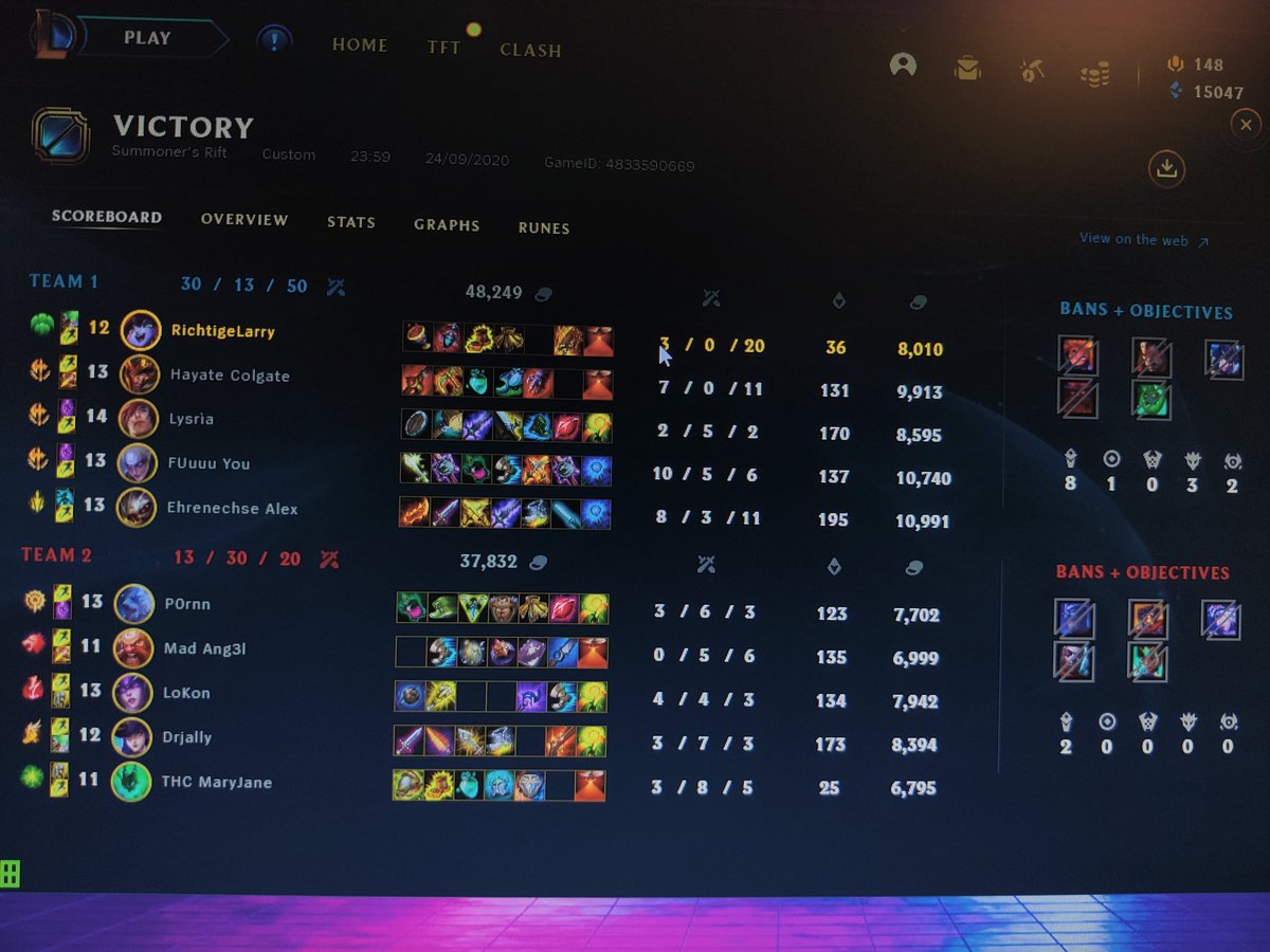GoTCaGa's tweet photo. Heute hatten wir unsere ersten Scrims als volles Team und wir haben 3 von 3 Games gewonnen. Solide Leistung und ein perfekter Einstieg! https://t.co/DvR0FvV5MN