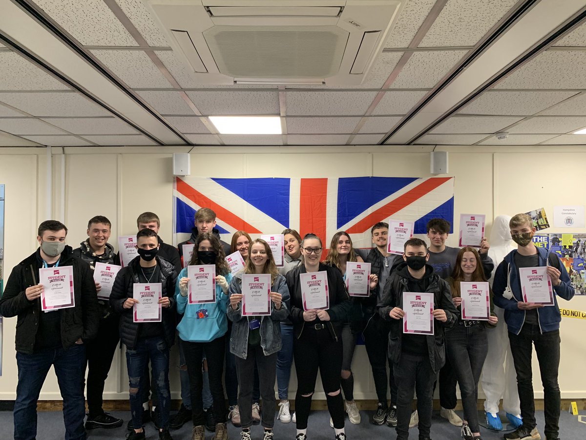 AndoverPublic's tweet photo. Well done to our level 3 1st years for completing the Hampshire Constabulary Student Watch programme last year. @andover_college @hampshireconstabulary @AndoverPolice #andovercollege #andoverpublicservices #studentwatch https://t.co/gYr1BWgJva