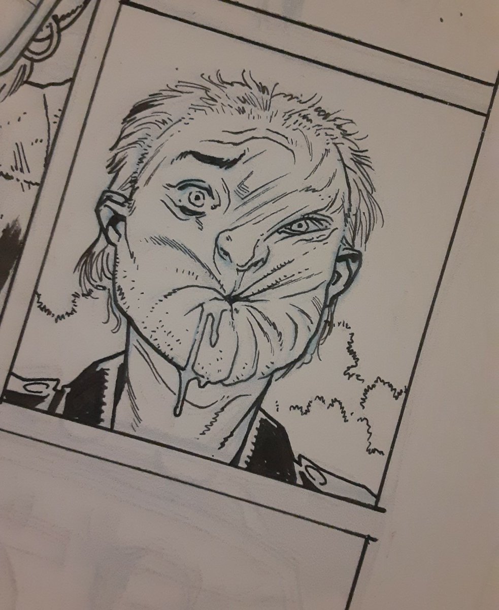 justinmasonart's tweet photo. Working on a "different" kind of commission. Lots of fun.
#preacher #arseface https://t.co/s5uACRYWmW