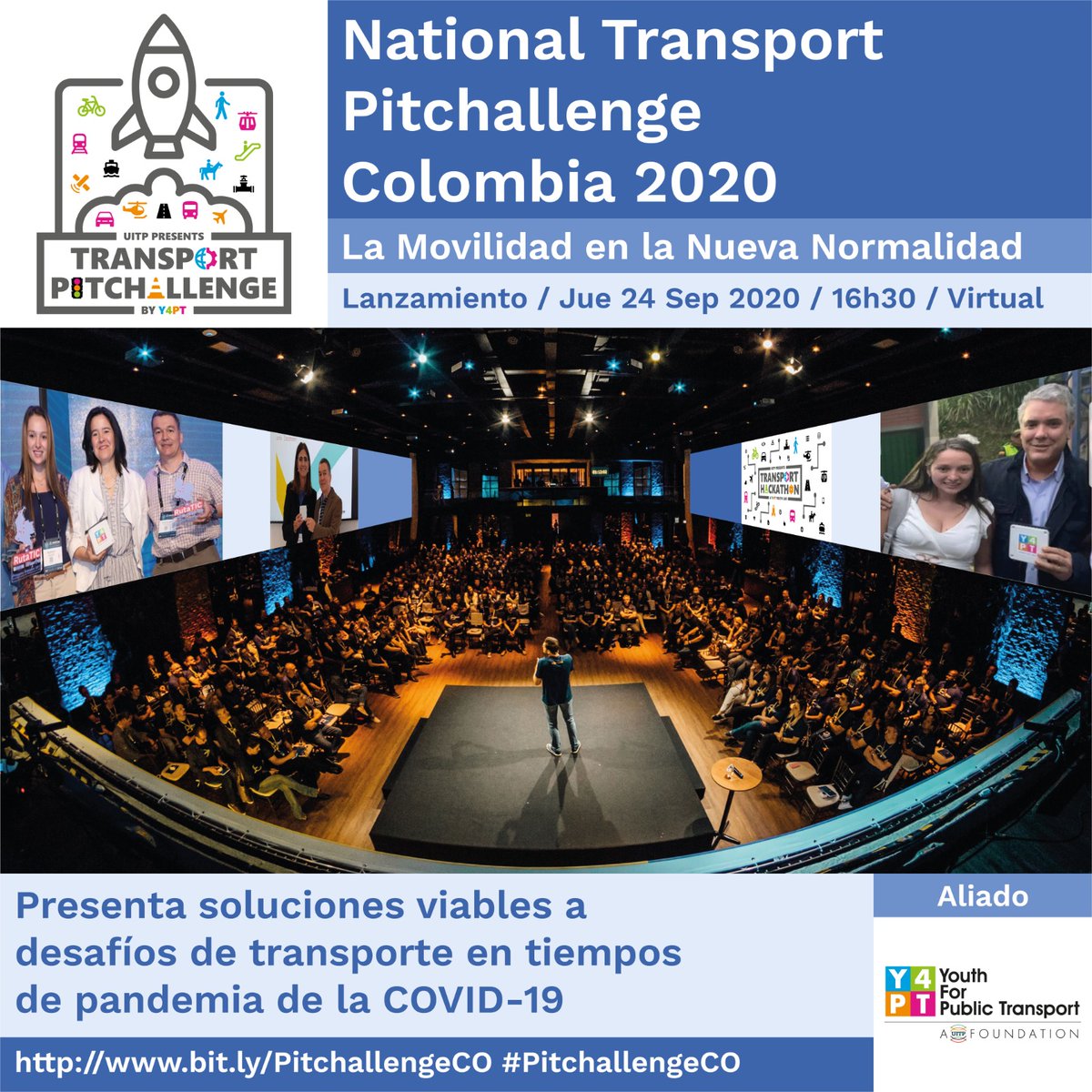 Sigue el <a href="/ForoNalBiciCol/">Foro Nacional Bici</a> con el Pitchallenge 2020, hoy a las 4.30.

Con <a href="/jdreyespaez/">Juan David Reyes Páez</a> presentaremos el desarrollo de <a href="/BiciColab/">BiciColab</a> y hablaremos de las oportunidades en el campo de movilidad urbana sostenible.