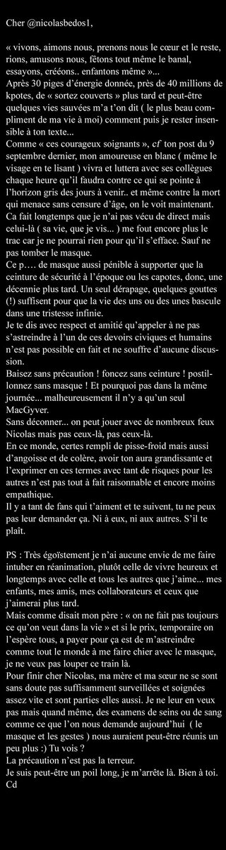 Quelques mots pour <a href="/nicolasbedos1/">Nicolas Bedos promo</a>