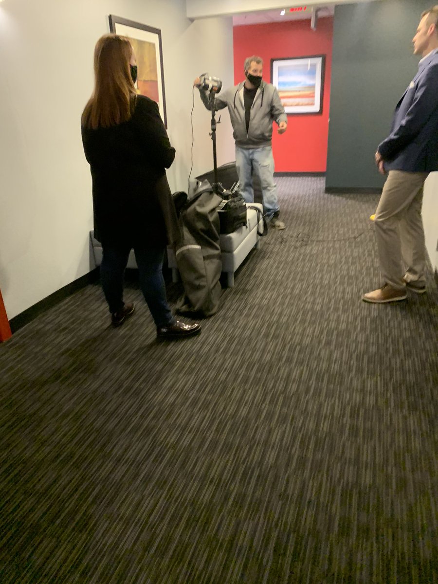 VisitorBay's tweet photo. Photoshoot this morning!  Lots of exciting things are happening! #yeg #yegtech #yegbiz https://t.co/A71CFWzQhX