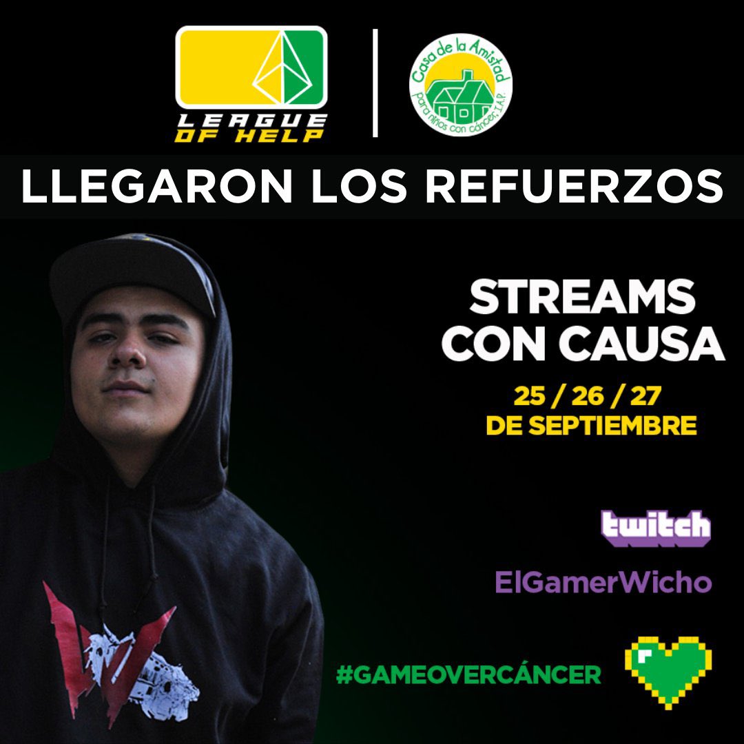 EG_wicho's tweet image. La persona que me enseñó a jugar Gears como lo hago, falleció a sus 15 años de edad luego de luchar contra el Cáncer.

Quiero poner mi grano de arena y apoyar a @CasadelaAmistad con mis streams en #Twitch. 

Este fin de semana estaremos dando un #GameOverCancer todos juntos. ⚙️👊🏻