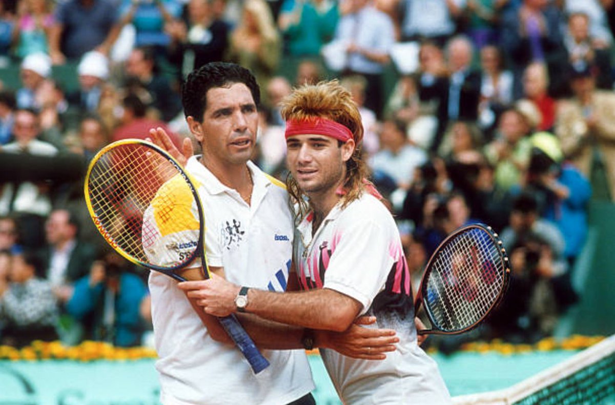 Andres Gomez -- whose son Emilio qualified for the French Open today -- back in his day