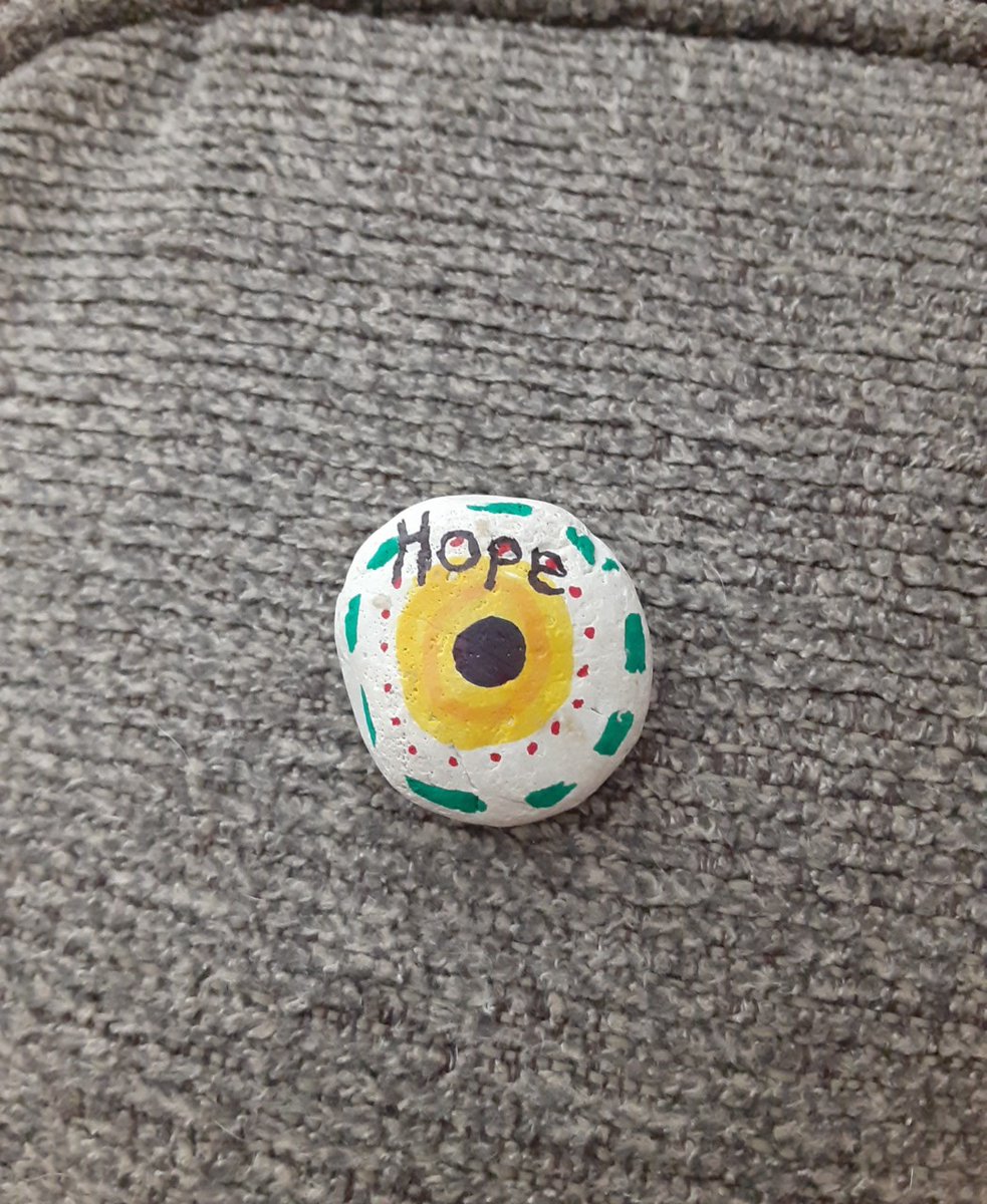 sambob123's tweet photo. This is what I accidentally threw away. So glad I remembered I had found it. #hope #paintedrocks #keeporrehide #MackinacIsland https://t.co/2j820mdvDF