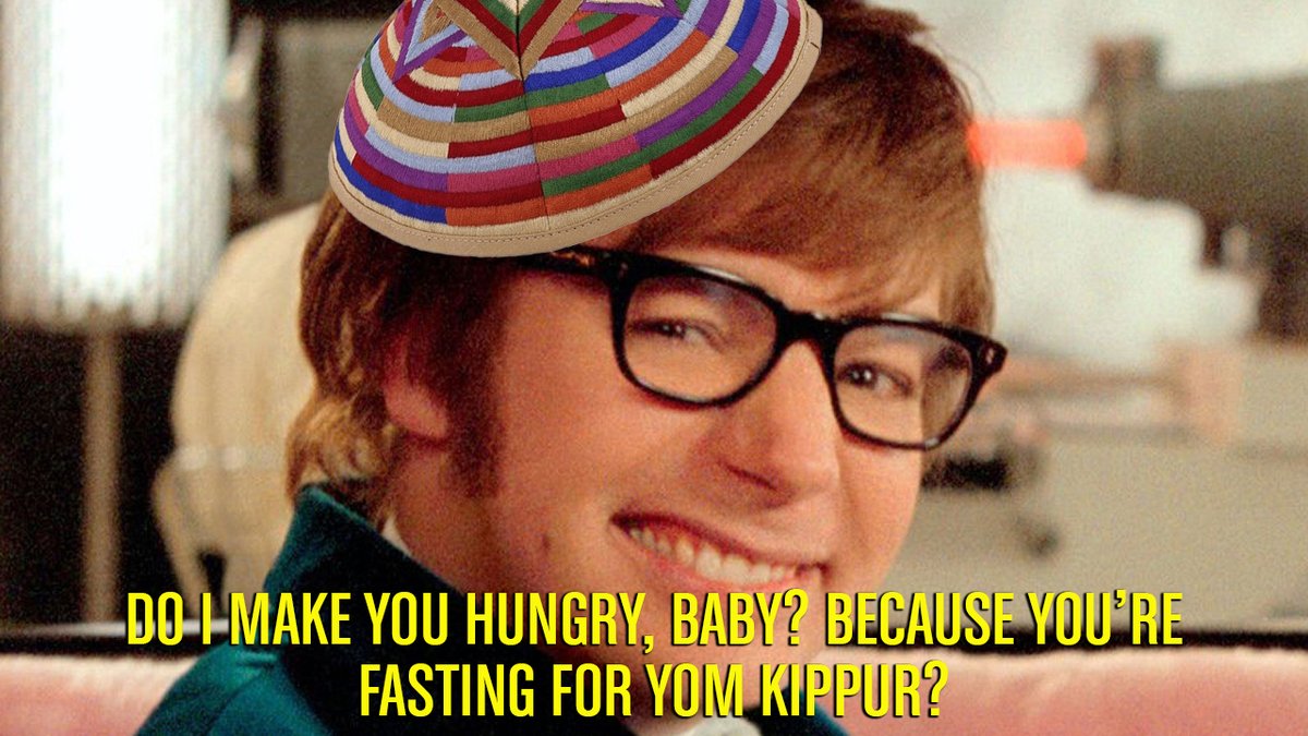 There's a lot of good Austin Powers/Yom Kippur memes out there., image size:1200x675