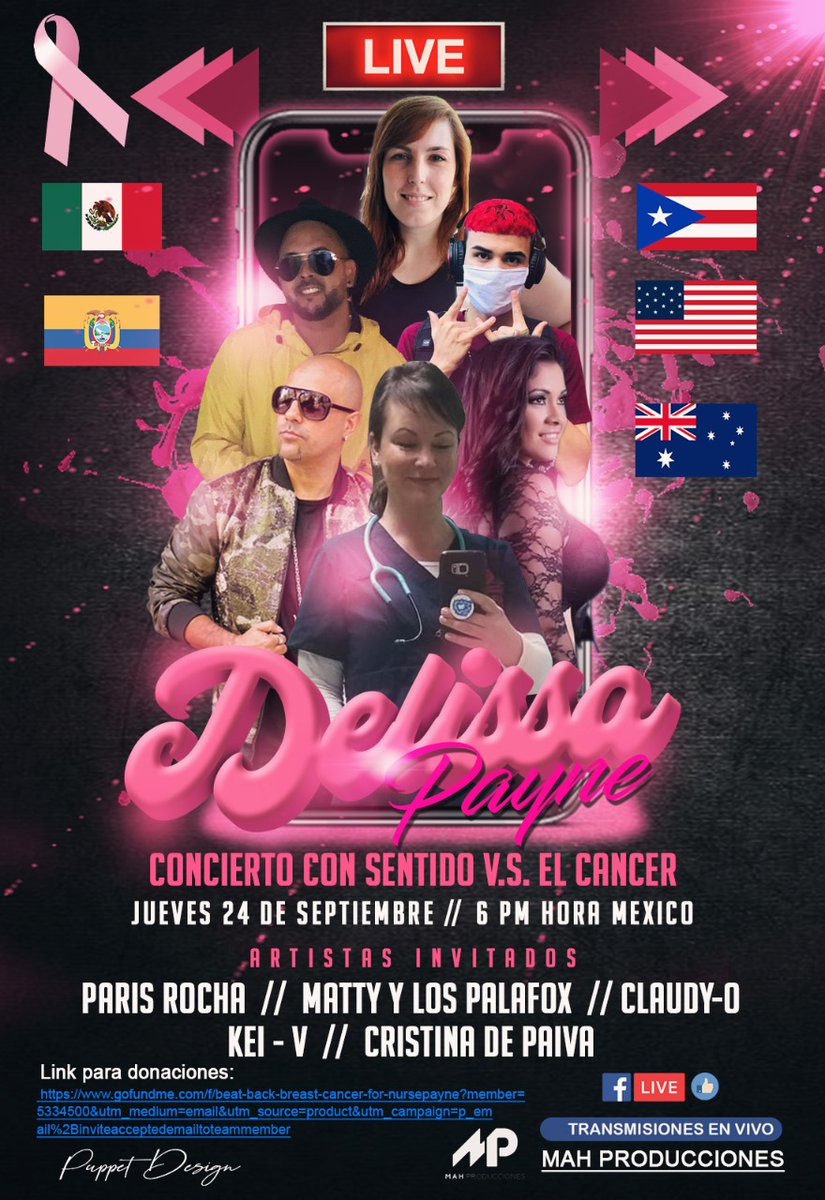 Mahproducciones's tweet photo. #streaming vs el #cancerDeMama hoy 18 hrs #claudyo #PuertoRico @parisrochadance #mexico #keiv #colombia #mattyylospalafox #tabasco #mex #cristinadepaiva #italia #australia #YoTambienSoyCultura https://t.co/IWlxbLb88O