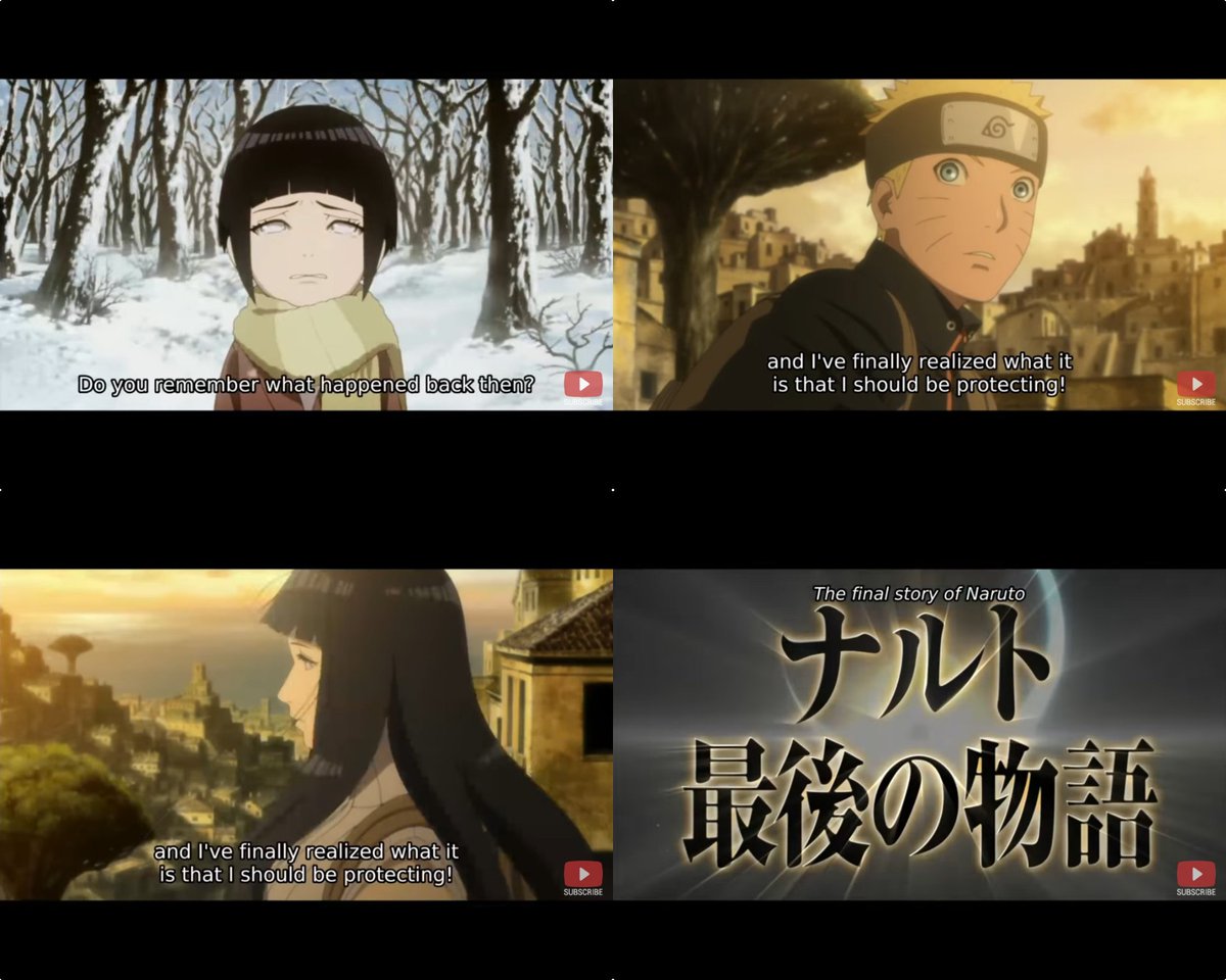 The official trailer was released on 31 October, 2014. You can see Hinata a few times and what seems very reveling dialogues between Naruto and Hinata. This trailer implies that Hinata will have an important role on the movie.