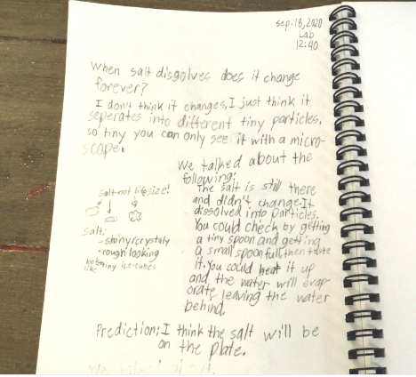 mayfieldjs's tweet image. Moments in Remote! From the 5th Grade Newsletter...Science at home! Salt experiment - with one obstacle : )