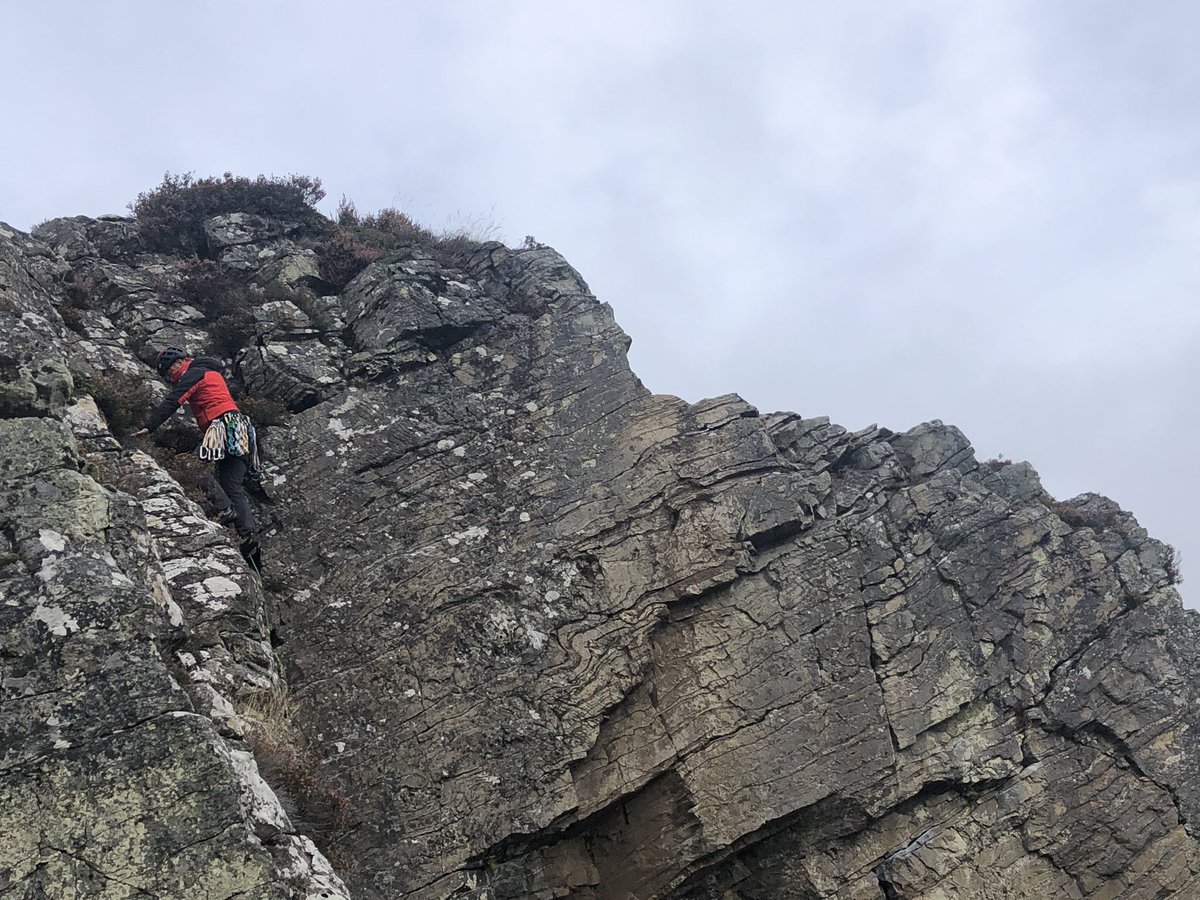 MtnTrngScotland's tweet photo. Chilly day for the Executive Officer moderating @MtnTraining #RockClimbingInstructor training day 2 run by @MtnTrngScotland provider at Kingussie crag. https://t.co/mBLOYHUt9g