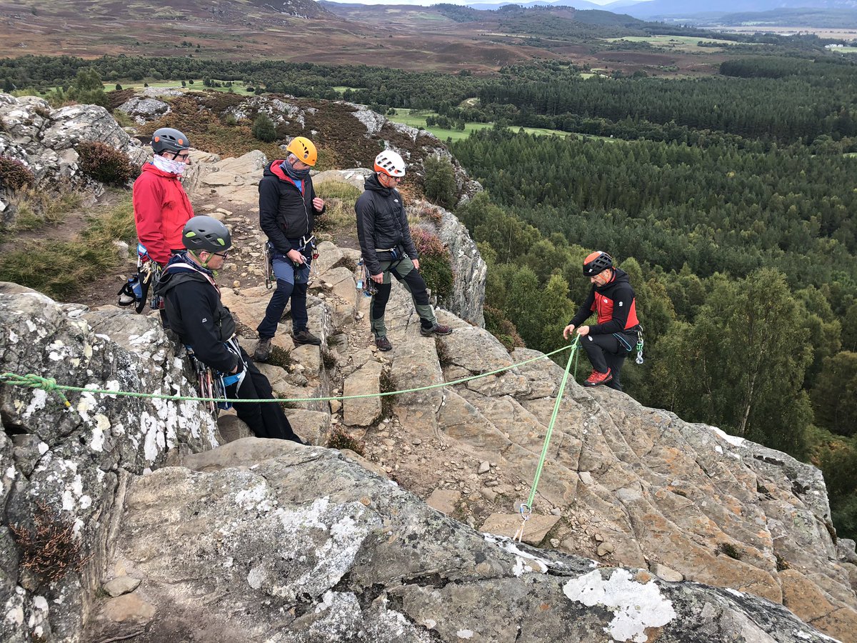 MtnTrngScotland's tweet photo. Chilly day for the Executive Officer moderating @MtnTraining #RockClimbingInstructor training day 2 run by @MtnTrngScotland provider at Kingussie crag. https://t.co/mBLOYHUt9g