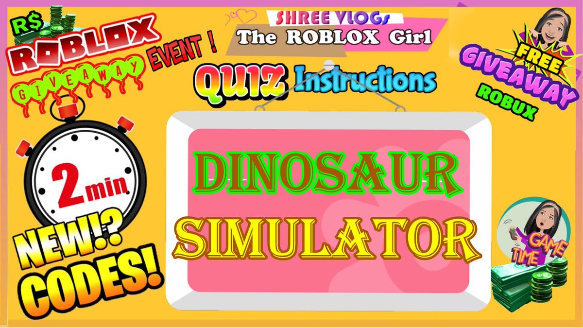 Robloxgirl Shree Robloxgirlshree Twitter - 500 subscriber giveaway roblox dinosaur simulator