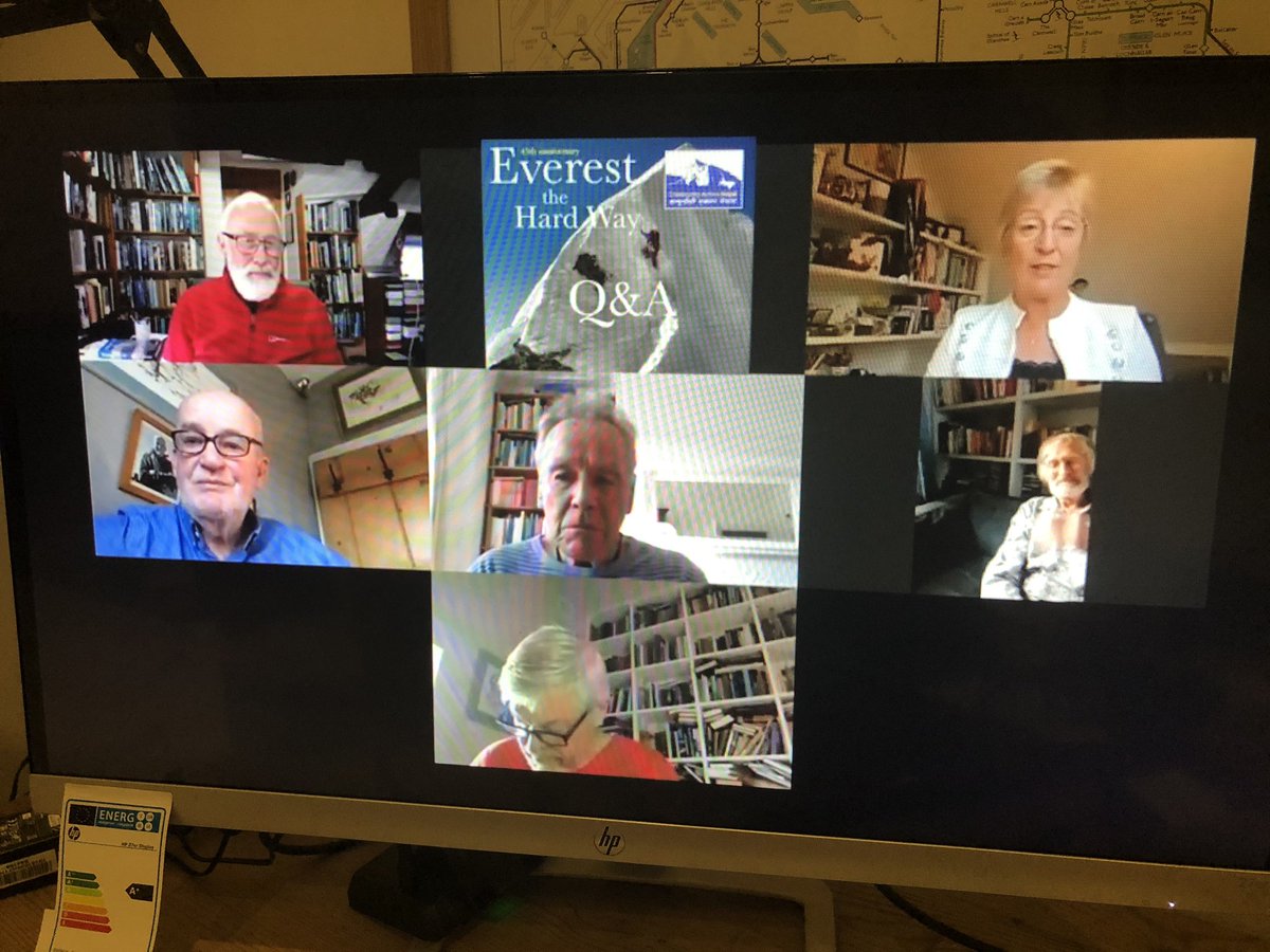 JeremyBruceWar1's tweet photo. Thank you @CommActionNepal for putting on this excellent film recounting the 75 SW face expedition and subsequent discussion. Wonderful to see. @ChrisBonington @DougKScott #Everest #CANepal https://t.co/xAW2DiUtmv