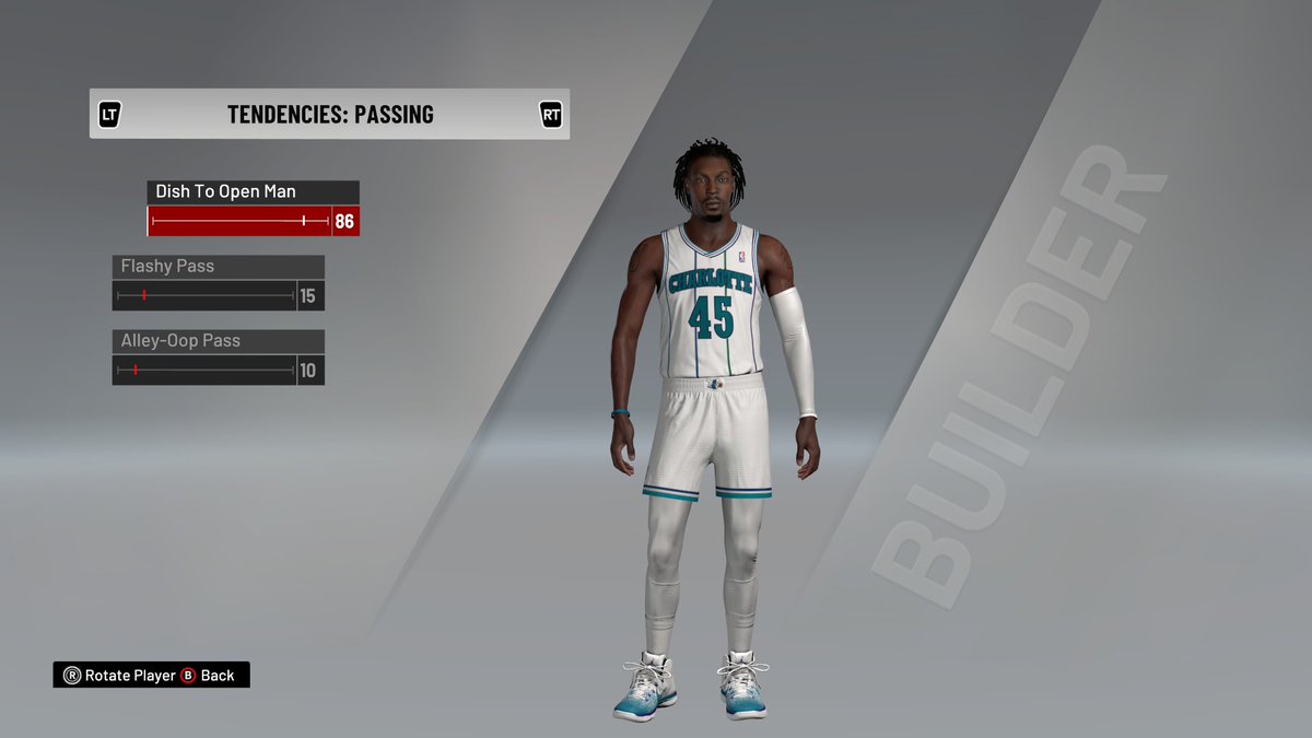 Did Gerald Wallace fall off the spreadsheet? Apparently he won't attempt to dunk, but he will pass around the same amount as John Stockton. He also seems to be allergic to contesting shots.But don't worry, David Wesley will sky for those alley-oops. Former dunk champ right?....