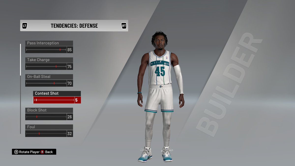 Did Gerald Wallace fall off the spreadsheet? Apparently he won't attempt to dunk, but he will pass around the same amount as John Stockton. He also seems to be allergic to contesting shots.But don't worry, David Wesley will sky for those alley-oops. Former dunk champ right?....