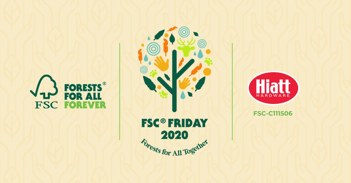 hiatthardware's tweet photo. Hiatt Hardware is committed to sustaining a natural environment as we are an FSC certified company. Our team is extremely proud to support FSC® Friday 2020 on 25th September 2020. 

#FSCFriday2020 #ForestsForAllTogether #ForestsForAllForever https://t.co/qvqZEuN8gA