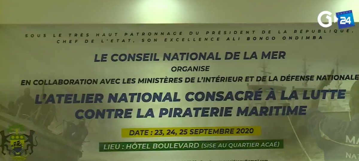#Gabon 🇬🇦 piraterie maritime : début à #Libreville, de l'atelier national consacré à la lutte contre la piraterie maritime, organisé conjointement par le conseil national de la mer, le <a href="/InterieurGOUVGA/">Ministère de l'intérieur</a>, et le ministère de la Défense nationale (officiel) #Gabon24