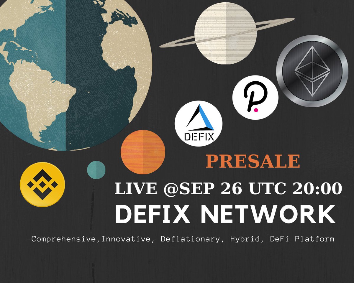 $500 #Giveaway #Crypto #cryptocurrencies 

Five winners get $100 in $defix

Rules 👇

1⃣ Like &amp; Retweet + Tag 3 friends
2⃣ Join t.me/defixnetworkof…
3⃣ Follow <a href="/defixnetwork/">Defix Network</a> 

📌ENDS 9/26