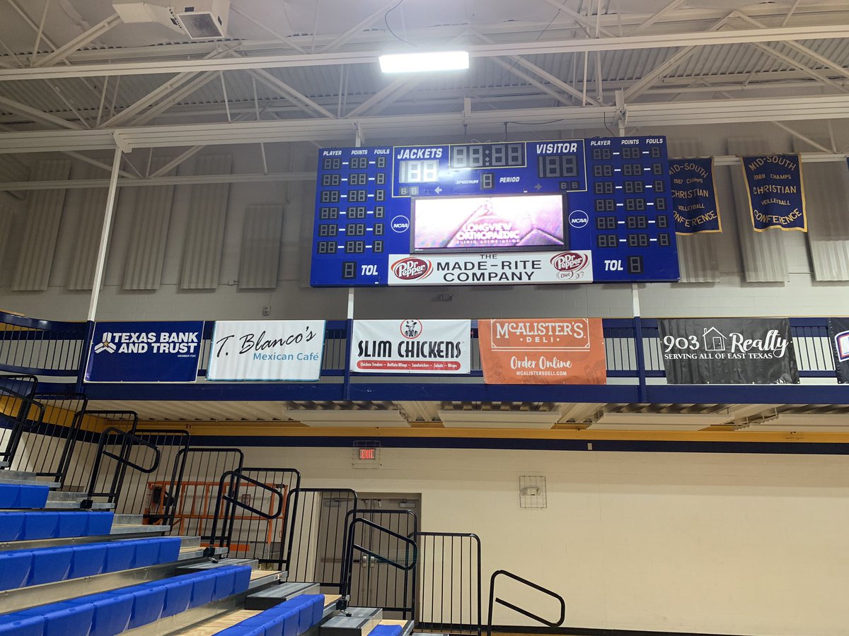 LETUAthletics's tweet image. Another addition to #Solheim. Thanks @McAlistersDeli for your support of YellowJacket Athletics.