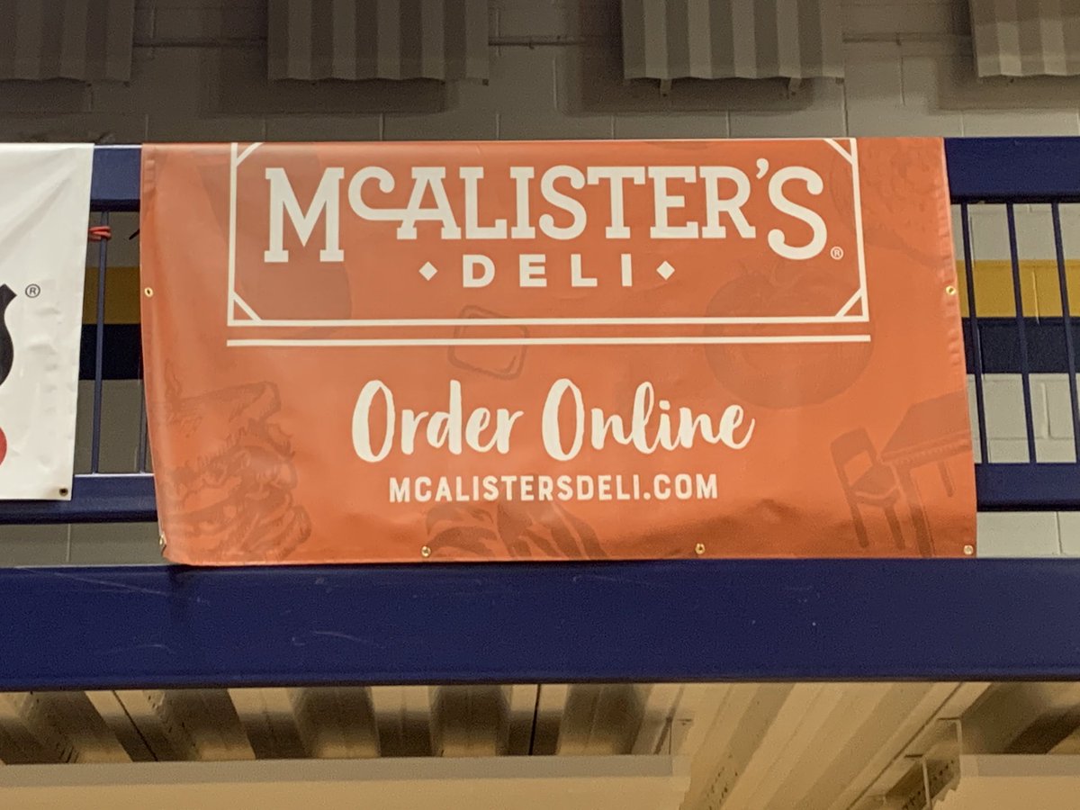 LETUAthletics's tweet image. Another addition to #Solheim. Thanks @McAlistersDeli for your support of YellowJacket Athletics.