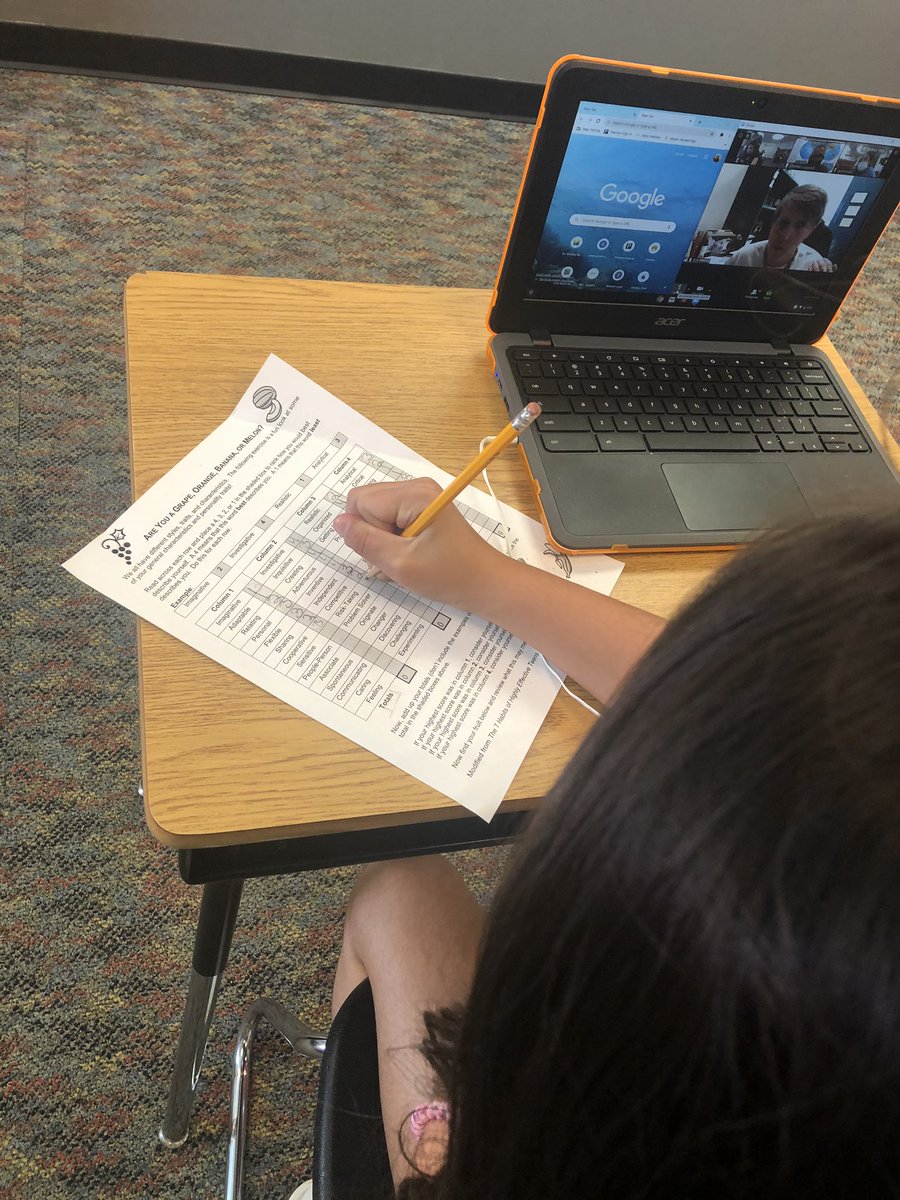 Props to an amazing admin <a href="/bseprin/">Kim Mitchell</a> who offers to teach a <a href="/TheLeaderinMe/">The Leader in Me</a> 7 habits lesson through Zoom to all of our fifth graders. We are always looking for ways to synergize more effectively! #usd204 #imamelon #mystudentsaremelonstoo #except2oranges