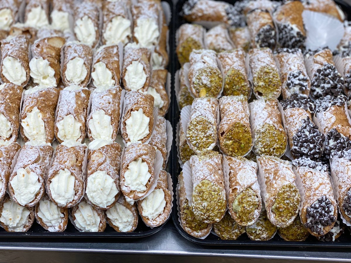 We have fresh Cannoli everyday with NEW flavours like Pistachio, Hazelnut, and White Chocolate Almond. And of course our Classic, made fresh daily.