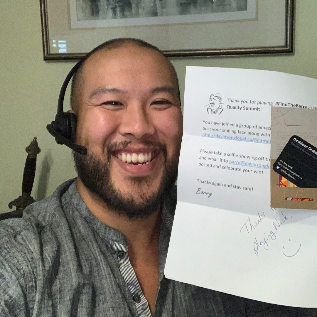 Bdavidson911's tweet photo. The #C45Qualitysummit #FindTheBarry winners are getting their mail and receiving their prizes! Thanks to Nick @certi_craft for sending along a pic that will soon be posted with the rest of the alumni at https://t.co/FqY8NsIqwf
@c45QUALITY #C45Association https://t.co/loD2t6wEcA