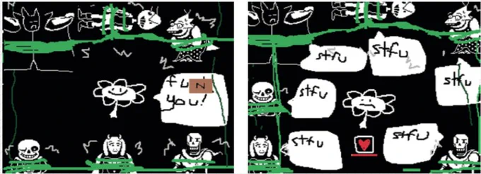 Thinking about how this is an official concept from Toby for flowey's dialogue 