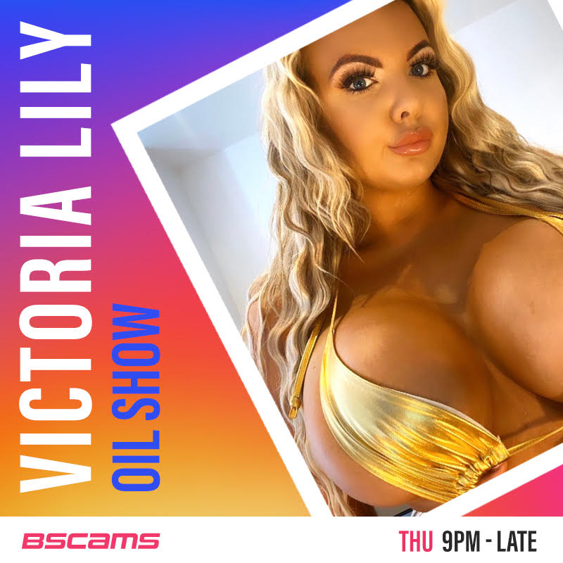 Victoria Lilly is on cam doing an oil show right now! https://t.co/P3oYAlQOA8