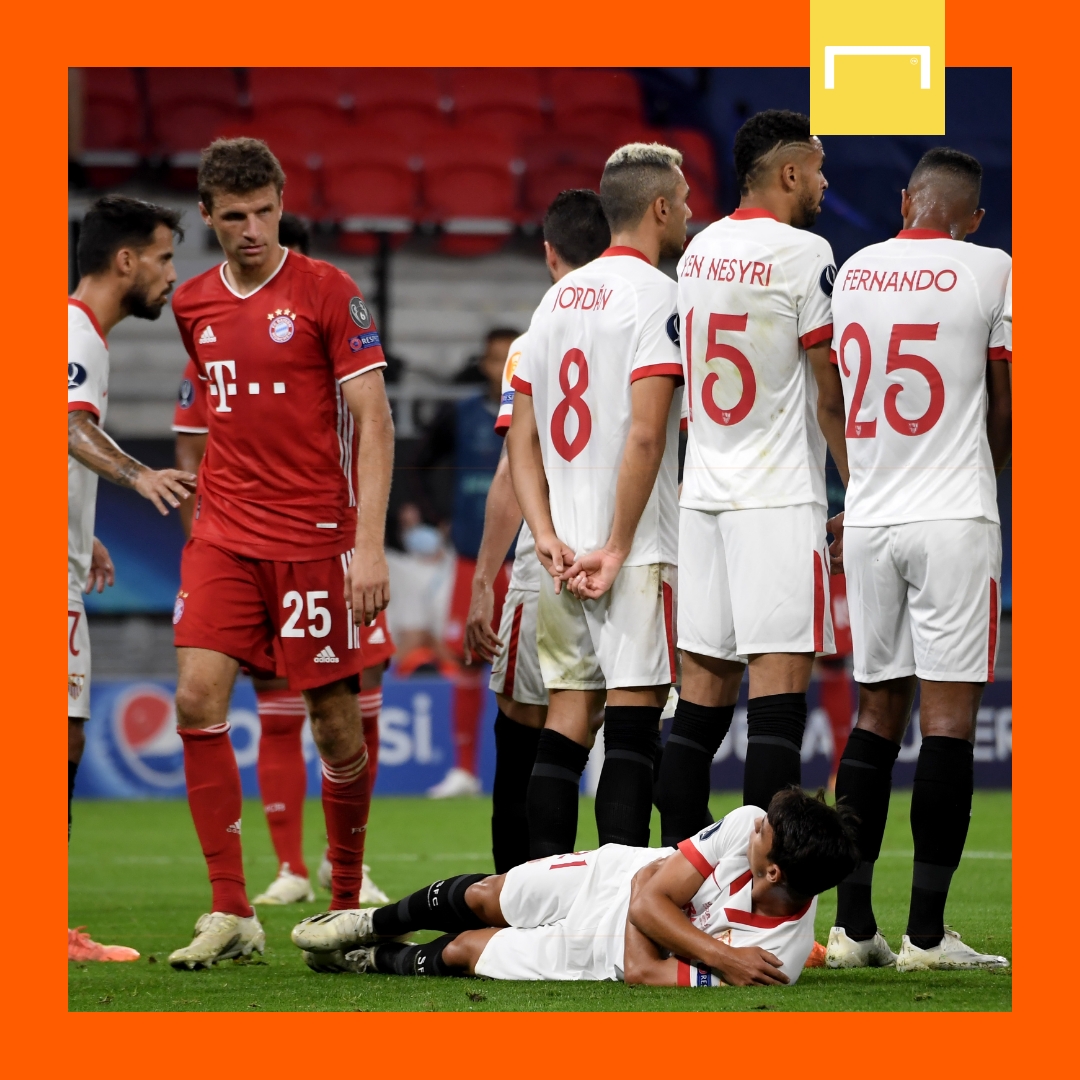 La barriera del #Siviglia 😎 #BayernSiviglia