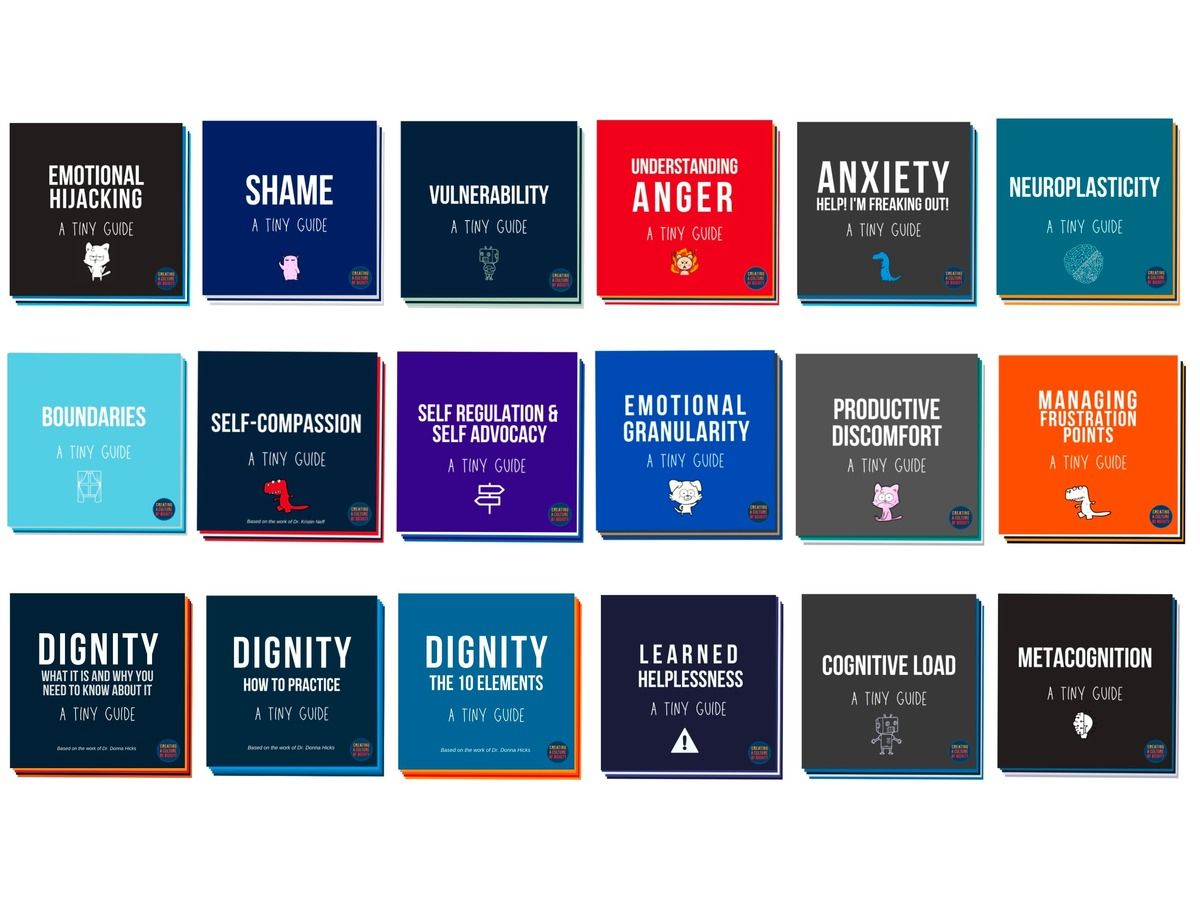 YumaEDUSummit's tweet photo. These Tiny Guides from @cultureodignity are a nice classroom library addition for students to discover on their own, or for more directed social-emotional learning. #SEL 
https://t.co/Cd62d4VFIT https://t.co/InDOsvv4Cg