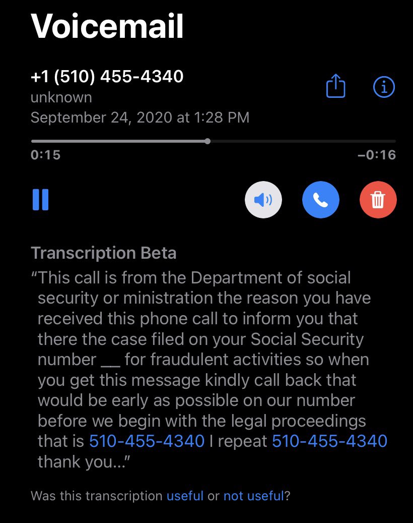 SANDYOCAMPO14's tweet photo. @SocialSecurity @AfSVern These scammers are active trying to get people. I filed a report. I hope they get caught 🤬 #scammers https://t.co/rpBIEBFdIt