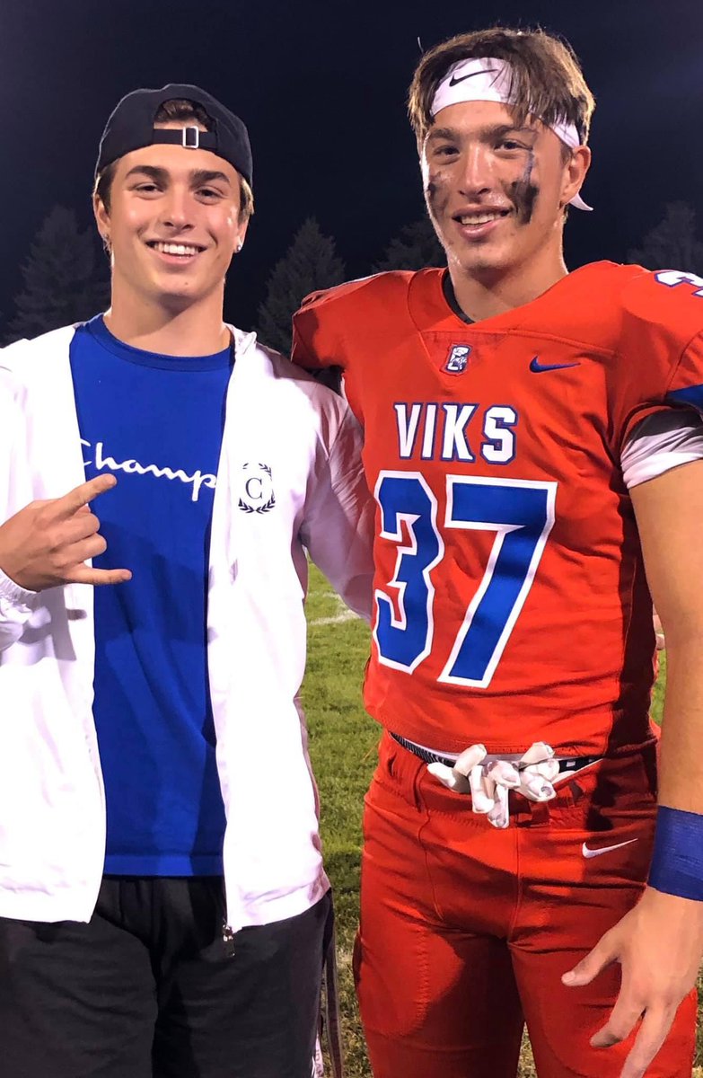 c_niemela's tweet photo. Just wanted to shoutout my younger brother @noah_niemela 6’1 190lbs ATH. C/o ‘22 Recent transfer to @cdaviksfootball Excited to see him progress and thrive in the #1 Program in 5A Idaho! Best of Luck to my bro! Coaches get at him! Only up from here❤️🔥 #NiemelaBrothers #37 https://t.co/gsbBwD1ISY