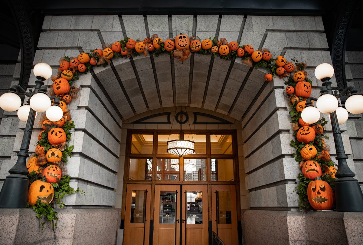 Fall is here and our pumpkin arches are back at the station!