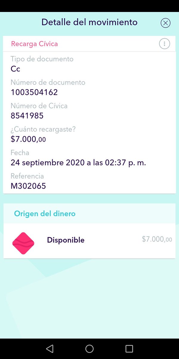 Jahv0798's tweet photo. @metrodemedellin Hola!Hice una recarga por Nequi,y a pesar de que me descontaron de la cuenta, al pasar por las maquinas lectoras no se me activa el saldo. Es más, ni siquiera aparece la recarga en el sistema. Quiero pensar y creer que se trata de un error del sistema. Me ayudan? https://t.co/wnZBnvkCMr