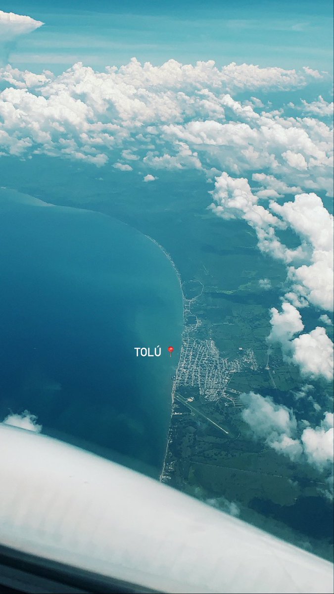 El día de ayer descendiendo hacia Cartagena sobre él golfo de Morrosquillo más específicamente sobre la ciudad de Tolú!!