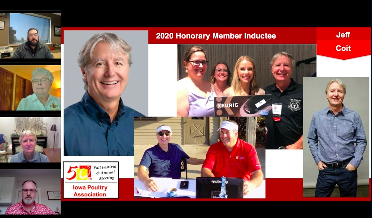 NCentralPoultry's tweet photo. Congratulations to Dr. Sue Lamont and Jeff Coit for their Honorary Member Awards, and to Dr. Bernie Beckman for the Hall of Fame Award, given virtually today at our awards ceremony! https://t.co/woeG2rTD9T