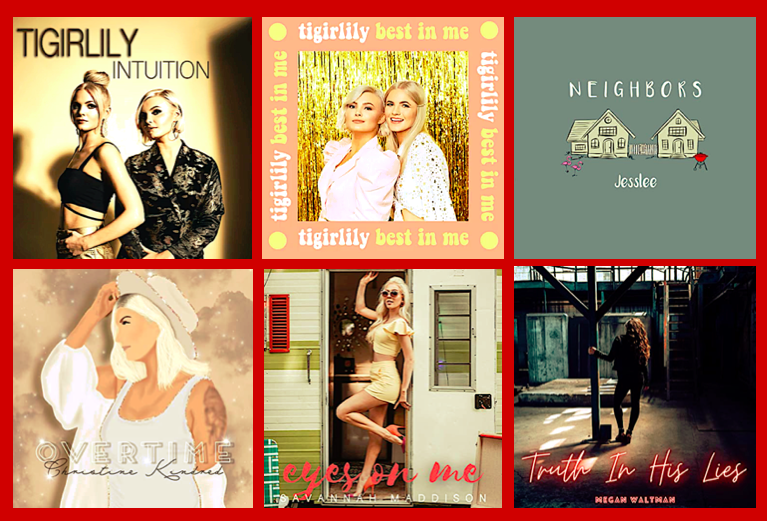 #ICYMI Here’s some awesome new #countrymusic singles that dropped last week! Check 'em out! 

<a href="/tigirlily/">Tigirlily Gold</a> intuition &amp; Best in Me
<a href="/Jessleecountry/">Jesslee</a> Neighbors
<a href="/KindChristine/">Christine Kindred</a> Overtime
<a href="/SavannahM143/">Savannah Maddison</a> Eyes On Me
<a href="/MeganLWaltman/">Megan Waltman</a> Truth In His Lies 

#NewCountryMusic #CountryMusic2020