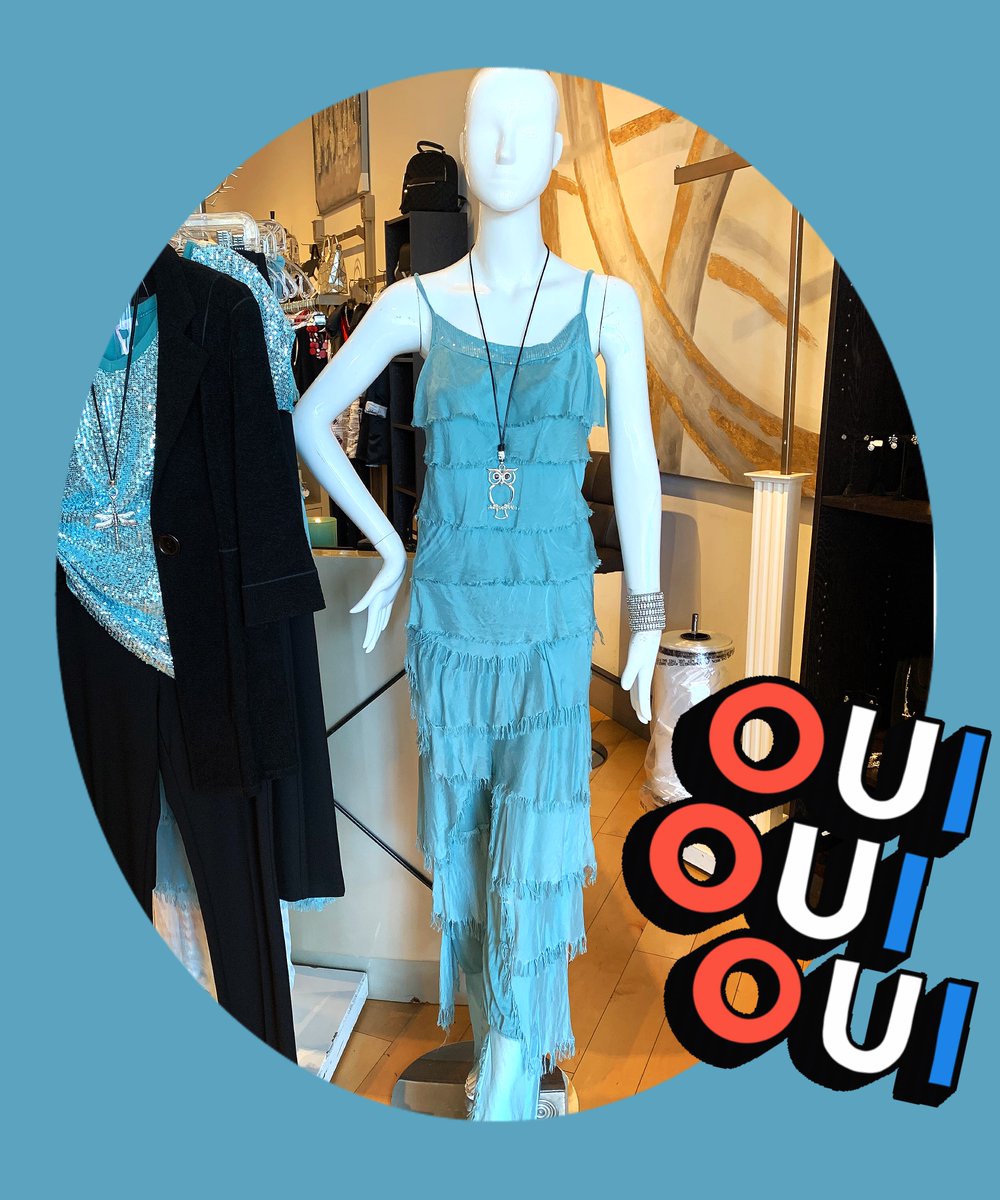 ParisParisAz's tweet photo. Bonjour my beauties! New arrivals from Paris are here - this ruffle tank with matching pant come in aqua now - fun and sexy - and great for the lingering warm weather #frenchfashion #parisparis https://t.co/ROZhmz9OUP