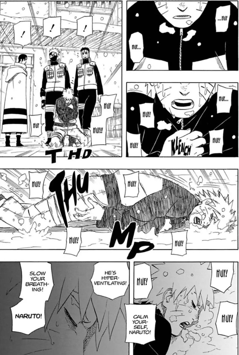 - Naruto depressed is OOCHe has already been depressed and defeated in manga. When he found out that Konoha wanted to kill Sasuke or when Obito almost manipulated him. We have already seen him at his lowest point. It's the first time he feels this and what is to be heartbroken.