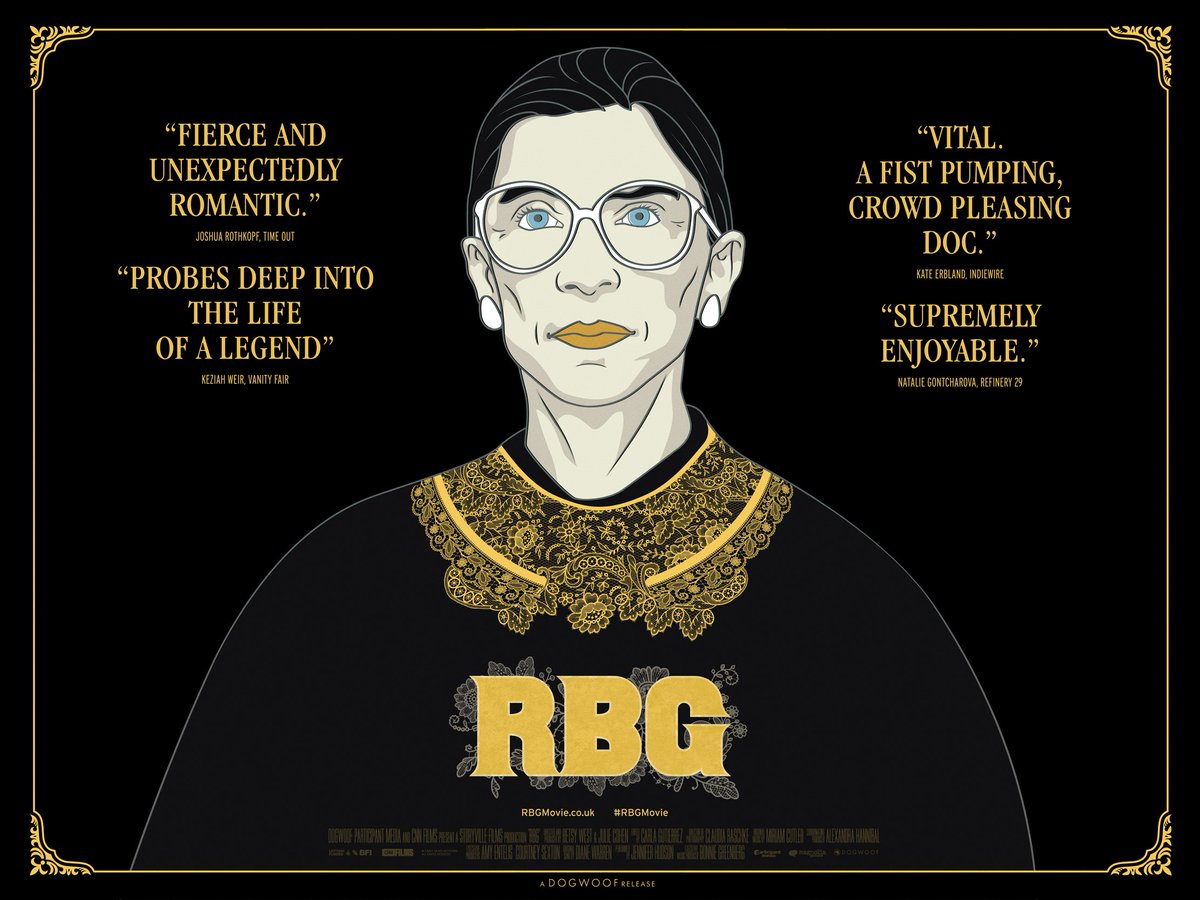 RBG is now available through our Virtual Cinema with a portion of all proceeds to be donated to the ACLU Women’s Rights Project, which was co-founded by Justice Ginsburg in 1972! Check out what else we have coming up 🎬 - mailchi.mp/thestate/weekl…