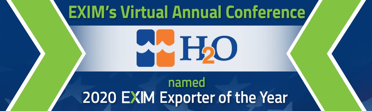 <a href="/H2Ollc/">H2O LLC</a>, in Lafayette, #Louisiana, provides #watertreatment solutions for offshore #oil &amp; #gas markets and #marineindustries was honored as an “Exporter of the Year,” 1 of 13 #smallbusinesses awarded during #EXIMac2020V. Excellent Work! bit.ly/3mEnri4