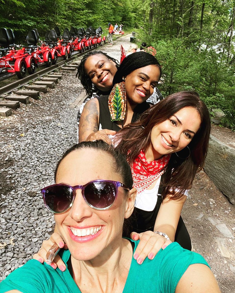 VisitUlsterCnty's tweet photo. We're thrilled @viverenewyork &amp; friends had such a great time at #RailExplorers while visiting #UlsterCounty. Follow her adventures on Instagram and get a promo code for when you're ready to plan your own rail adventure! We'll see you soon. 🛤️ ❤️ 
(📸 : @ritual_1110 via IG) https://t.co/gTGZhSE6RA