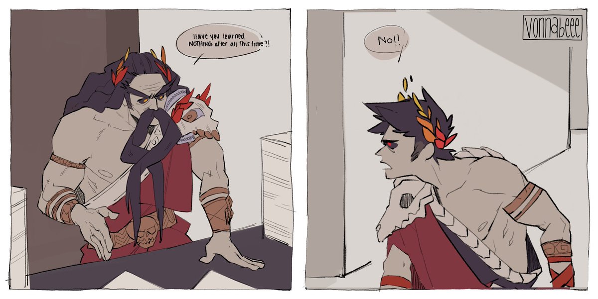 vonnabeee's tweet photo. akdfsfadk my favorite interaction between hades and zag regarding how many times he's died https://t.co/bDA9SGLGDO