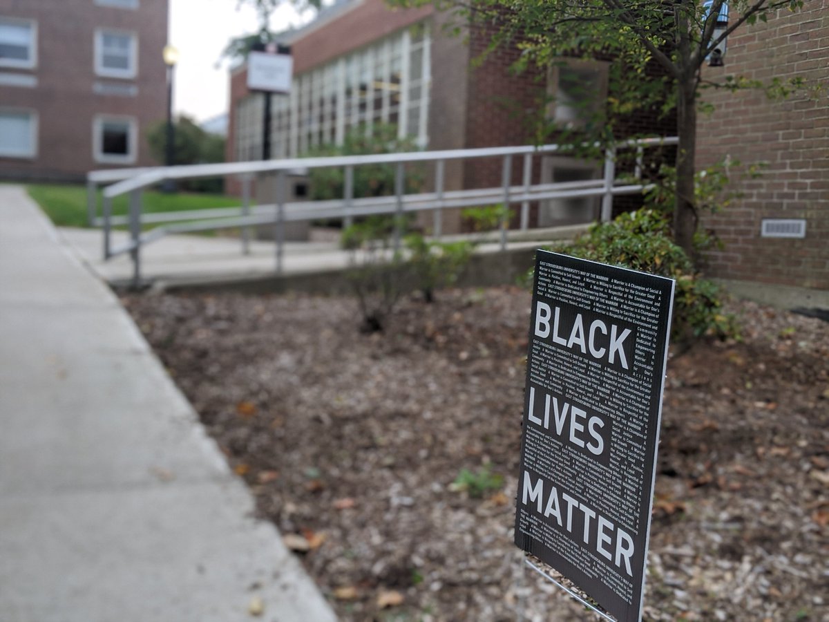 Warrior Proud of my university <a href="/ESUniversity/">East Stroudsburg University</a> for taking a stand against injustices. <a href="/ESUCollegeofEd/">College of Education</a> #BlackLivesMatter