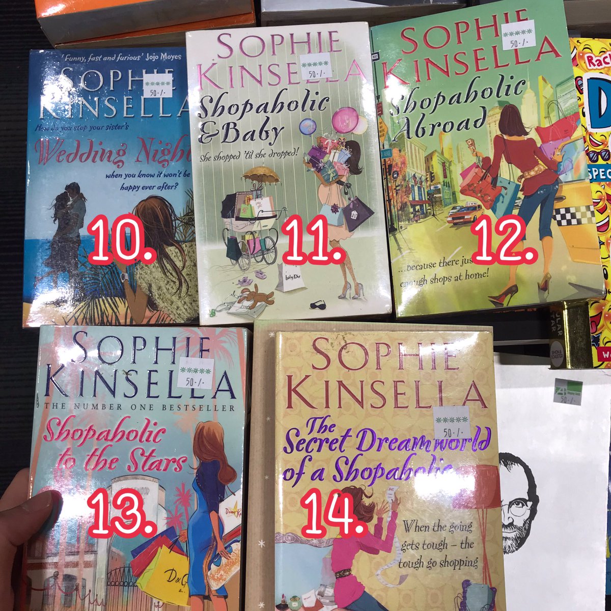 bunnieze's tweet photo. jojo moyes - Paris for one , Me before you , still me
Sophie kinsella 
rainbow rowell
all the light we can not see
Jane green

นิยายภาษาอังกฤษ ของใหม่ 200฿
5. 280฿ 

 #หนังสือภาษาอังกฤษมือสอง #นิยายภาษาอังกฤษ #นิยายภาษาอังกฤษมือสอง   #หนังสือมือสอง #นิยายมือสอง #นิยายโรแมนติก https://t.co/0vtpaC8LEf