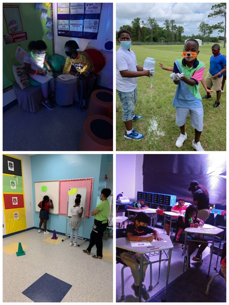 Fourth graders celebrating Rock Your School day at Westside Elementary. Having fun and learning!