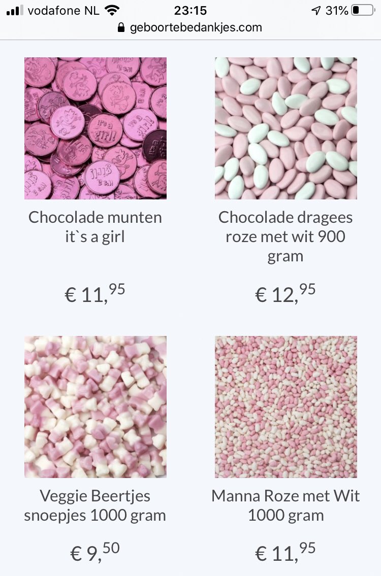 Geboortebedank1's tweet photo. Nu nog meer keuze in ons #snoep assortiment om uw #geboortebedankjes mee te vullen! Nieuw bijvoorbeeld #vegabeertjes, mix-kleuren #manna en #chocolade-dragees! Kijk voor het hele assortiment op https://t.co/wOQhyYZgTZ! #babyborrel #kraamvisite https://t.co/2l9H3iyNm4