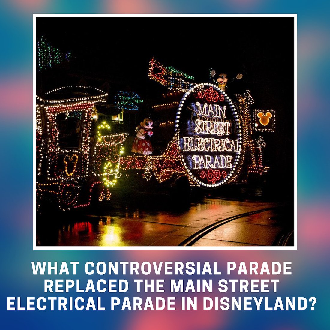 Did you see this ill-fated #Disneyland parade? It didn't even last a year!