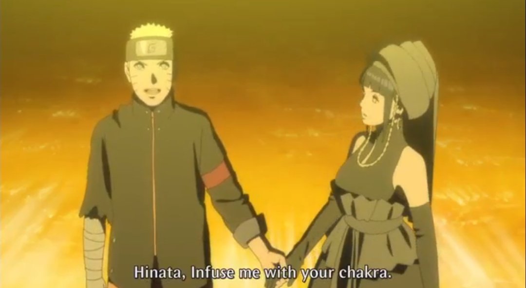 - Hinata needs Naruto to destroy the TenseiganThis is clealry a hole and, from my point of view, very stupid, since Hamura himself says that only she can destroy the Tenseigan, he never mentioned anything about needing a lot of chakra to destroy it.